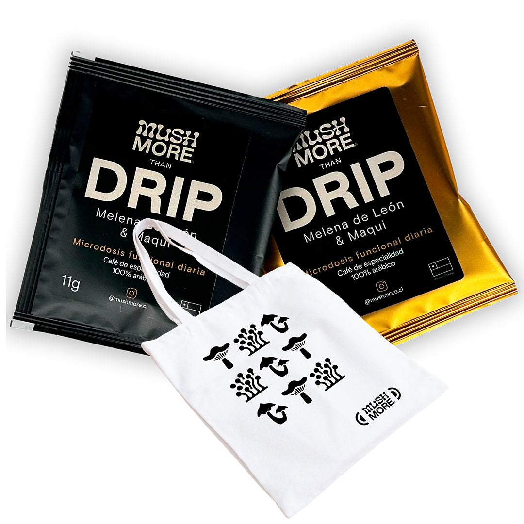 Pack Than Drip - 10 Brain Storm + Totebag Mushmore