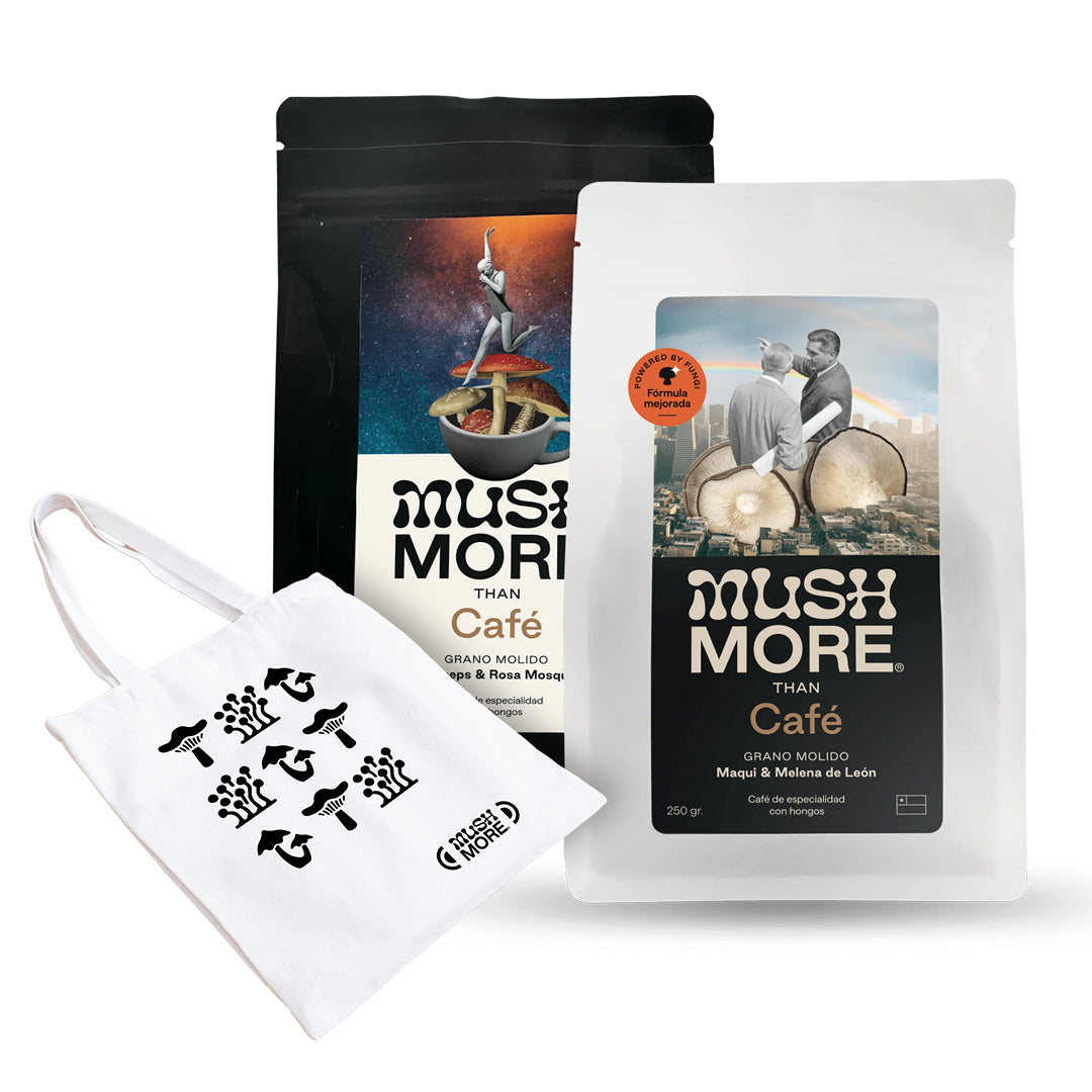 PACK BLACK & WHITE + Totebag Mushmore