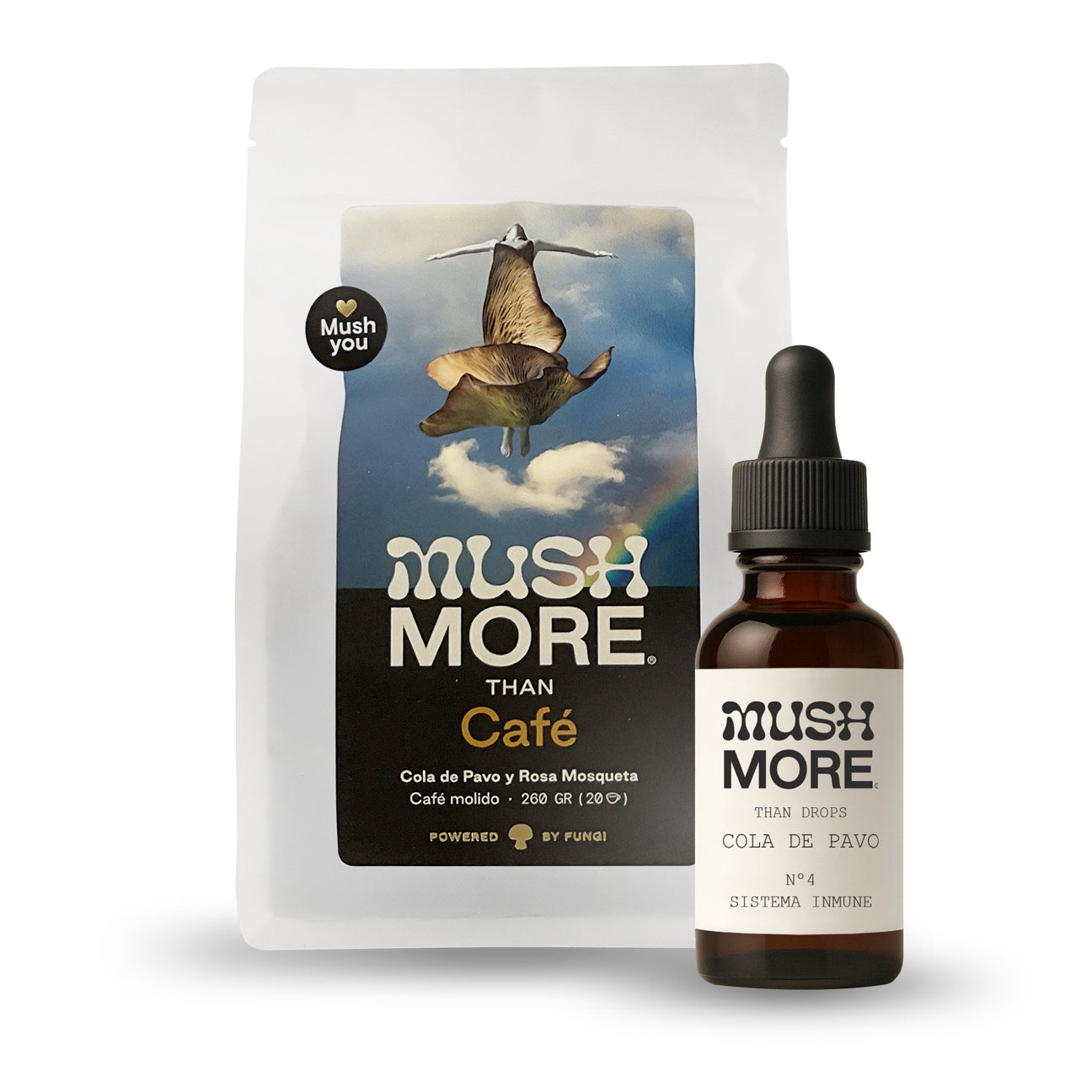 PACK COLA DE PAVO Drop + cafe - Vista 1