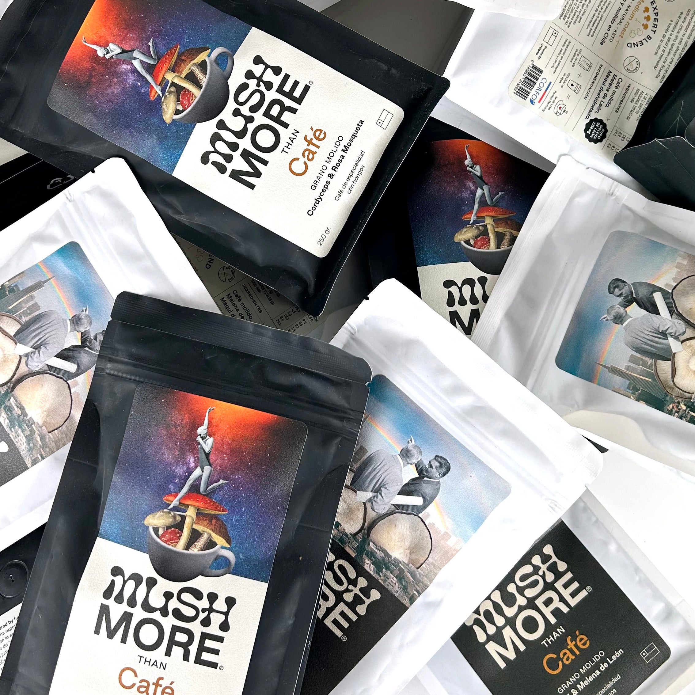 PACK BLACK & WHITE + Totebag Mushmore - Vista 2